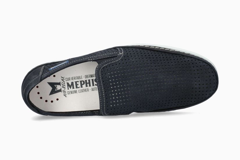 MEPHISTO SHOES HADRIAN PERF-NAVY - Click Image to Close