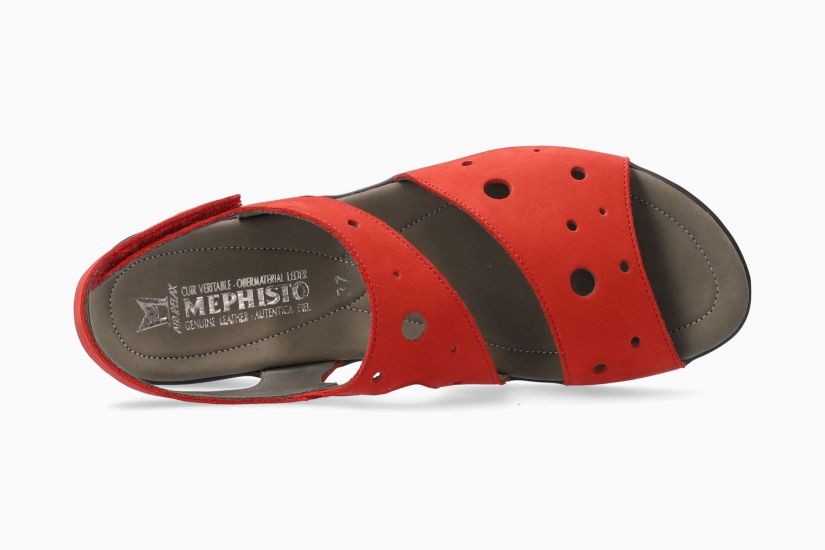 MEPHISTO SHOES PHIBY PERF-SCARLET