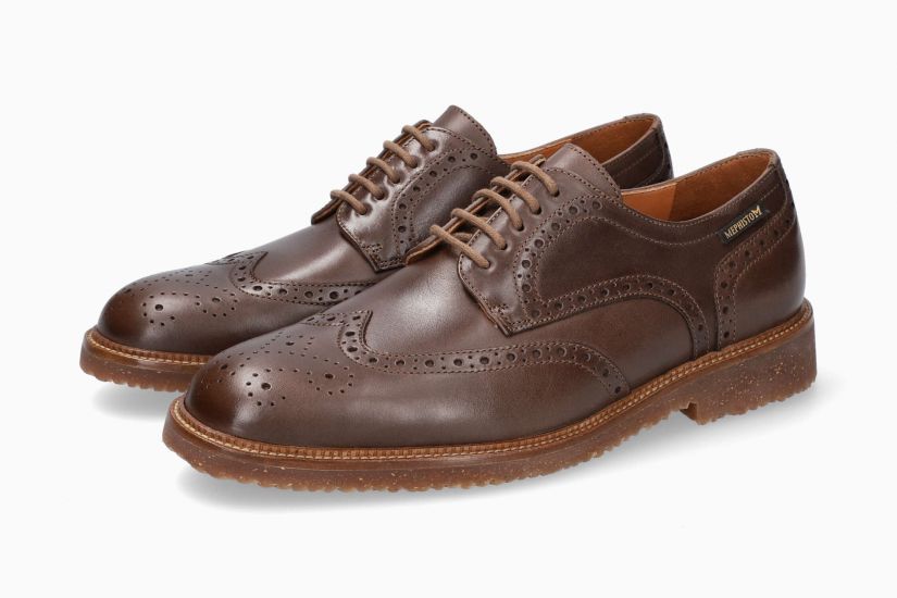 MEPHISTO SHOES PIERS-DARK BROWN - Click Image to Close
