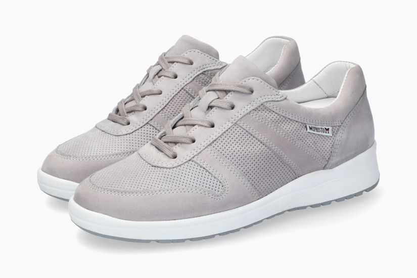 MEPHISTO SHOES REBECA PERF-LIGHT GREY