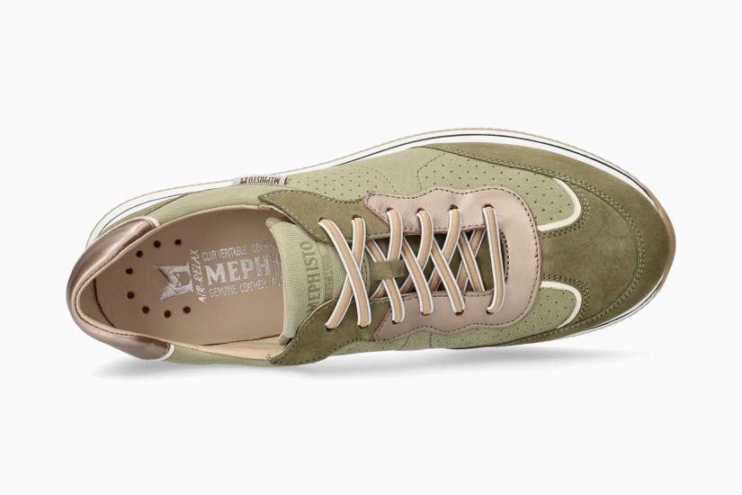 MEPHISTO SHOES LAURENA-LIGHT KHAKI